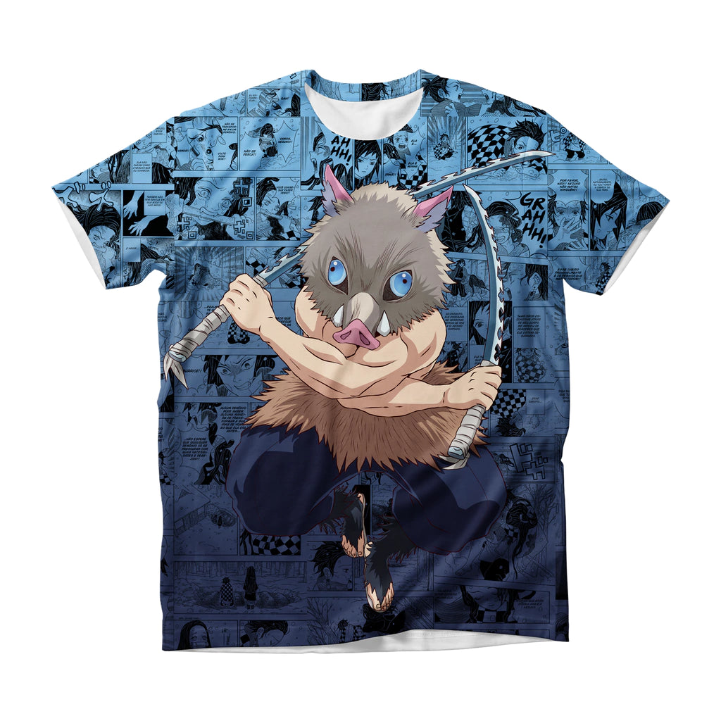 Camiseta Demon Slayer Inosuke Hashibira Jump Dry-Fit Premium Unissex