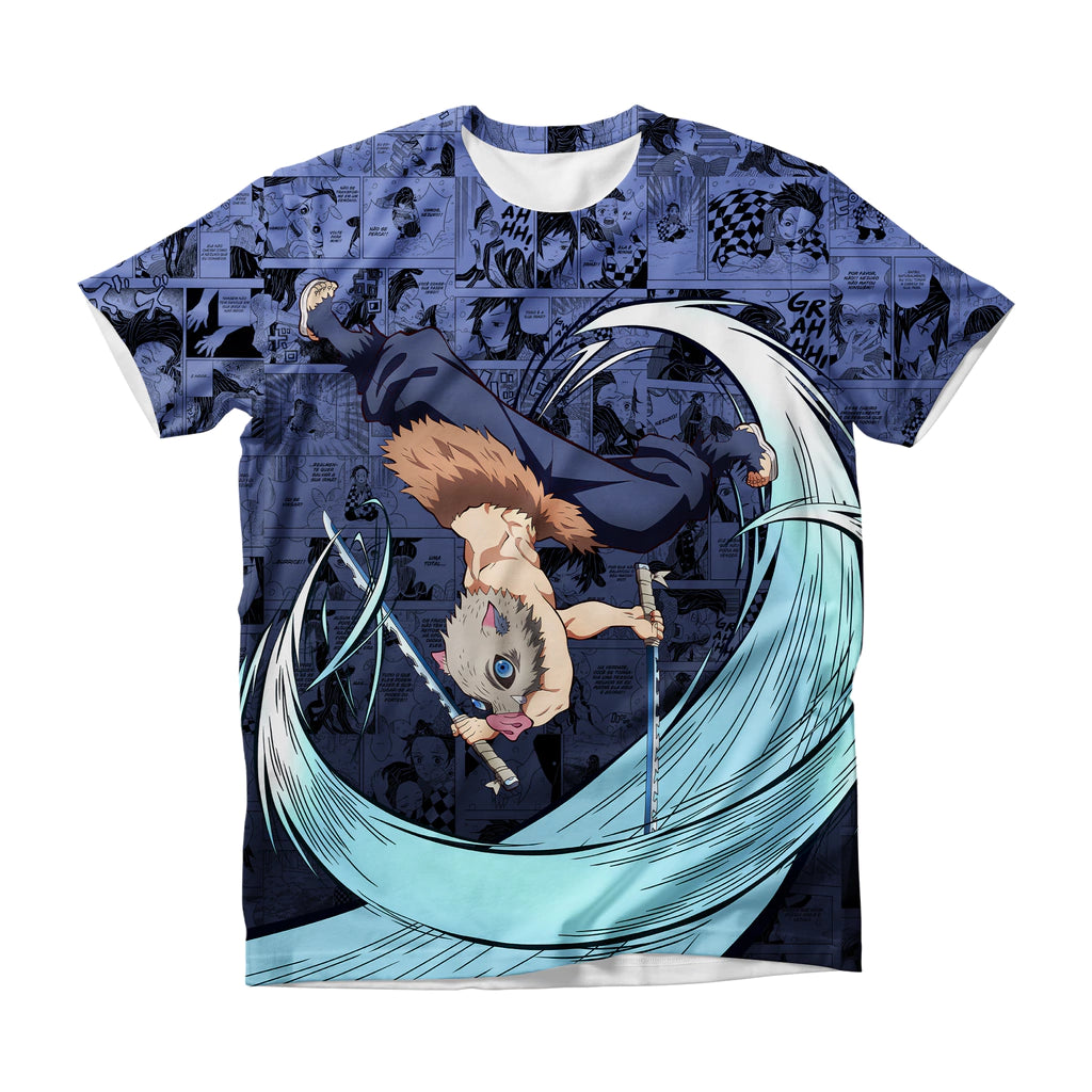 Camiseta Demon Slayer Inosuke Hashibira Attack Dry-Fit Premium Unissex