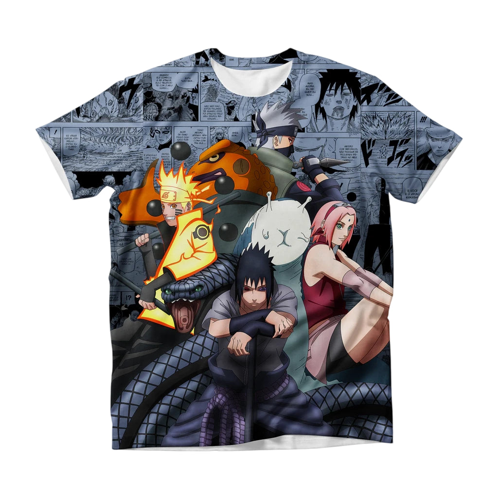 Camiseta Naruto Ninjas Time 7 Dry-Fit Premium Unissex