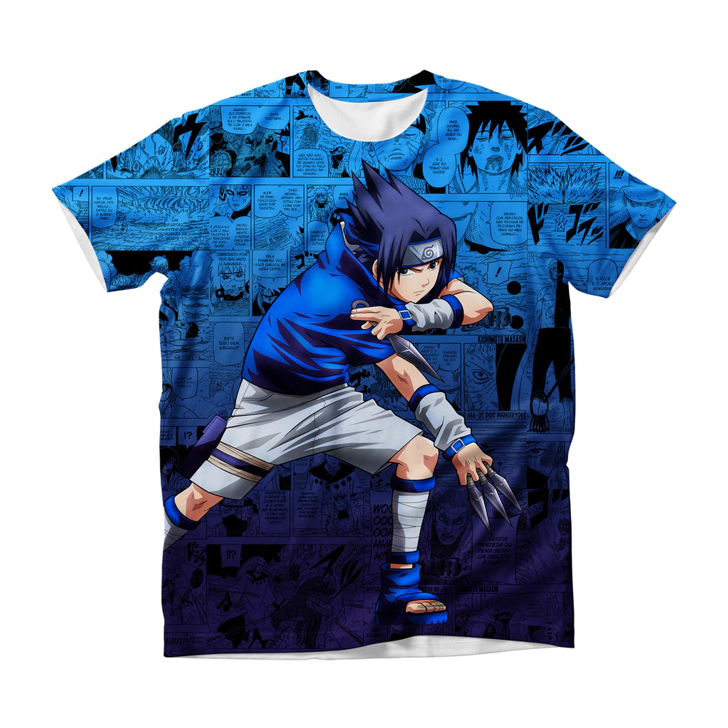 Camiseta Naruto Ninja Blue Clássico Dry-Fit Premium Unissex