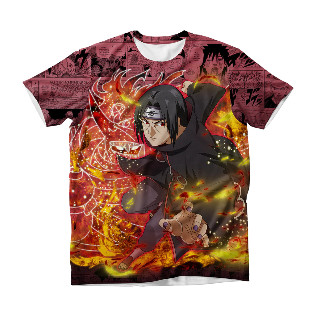 Camiseta Naruto Ninja Fogo Dry-Fit Premium Unissex