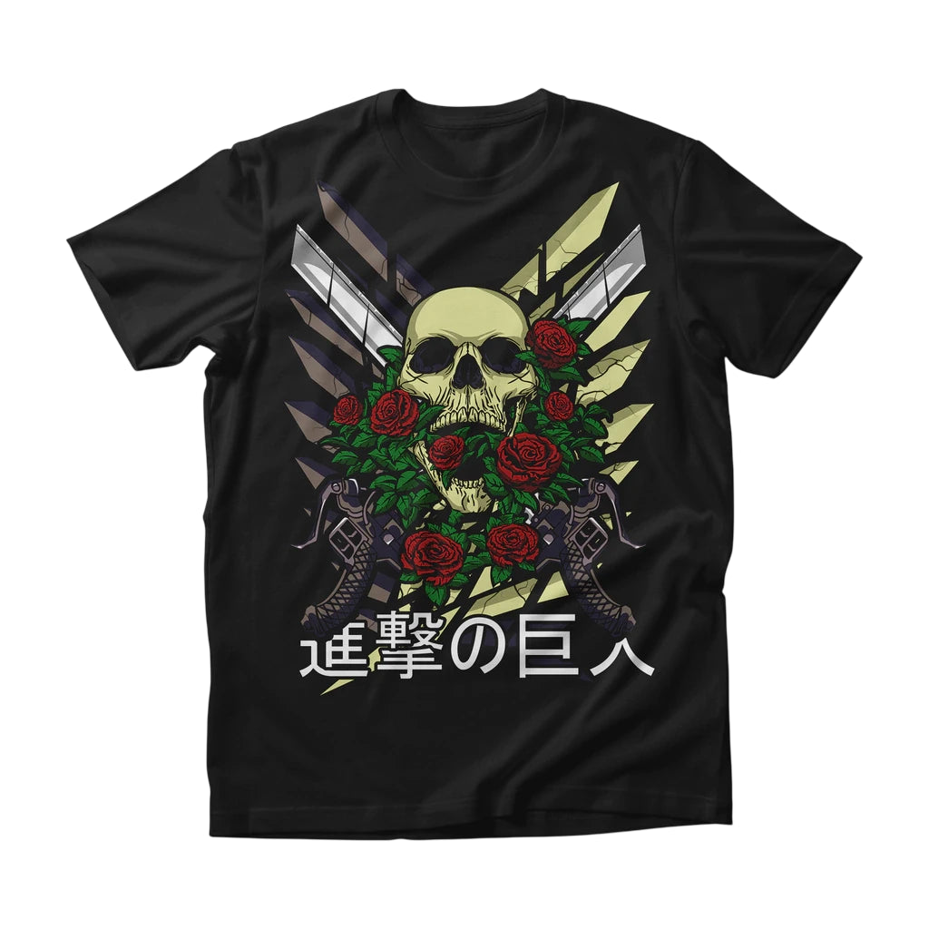 Camiseta Attack on Titan Divisão de Reconhecimento Dry-Fit Premium Unissex