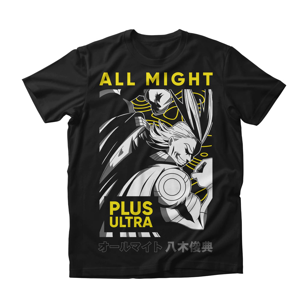 Camiseta My Hero Academia All Might Plus Ultra Dry-Fit Premium Unissex