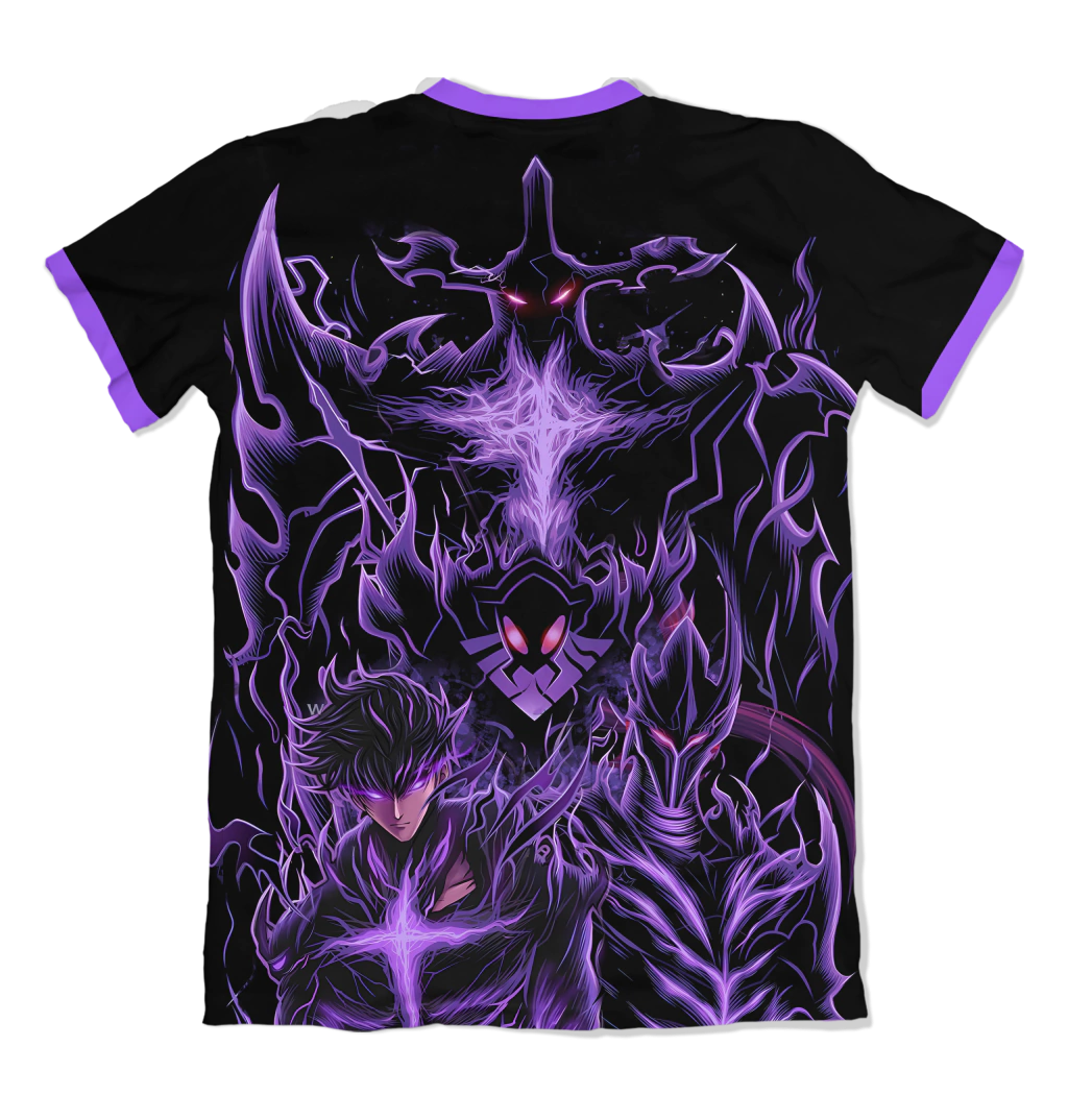 Camiseta Solo Leveling Sung Jinwoo Shadows Dry-Fit Premium Unissex