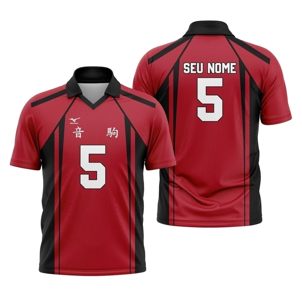 Camiseta Haikyuu Nome e Número Personalizável Dry-Fit Premium Unissex