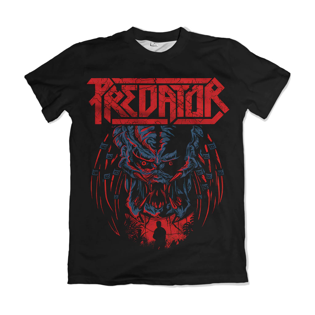 Camiseta Icons of Horror Predador Dry-Fit Premium Unissex