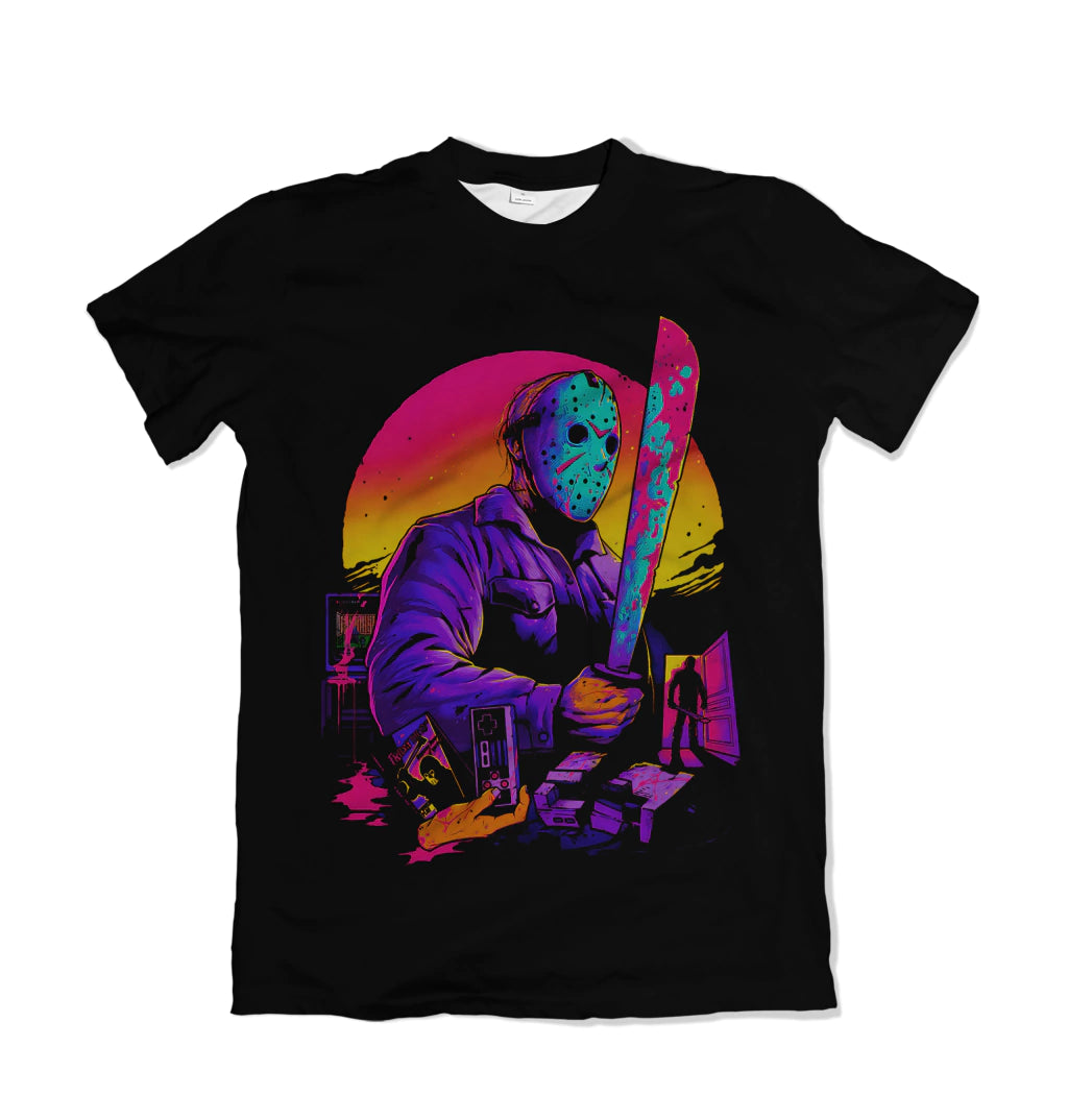 Camiseta Icons of Horror Jason Vorhees Retrô Dry-Fit Premium Unissex