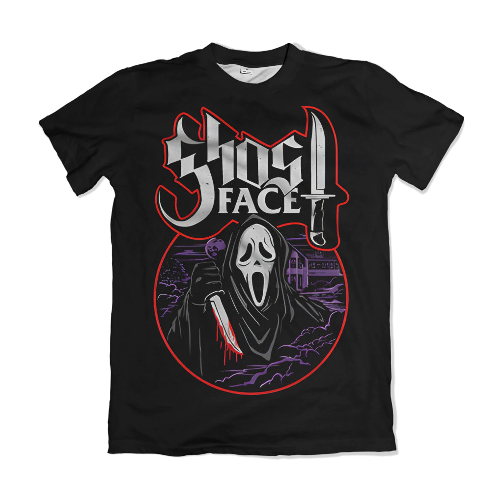 Camiseta Icons of Horror Ghostface Pânico Dry-Fit Premium Unissex