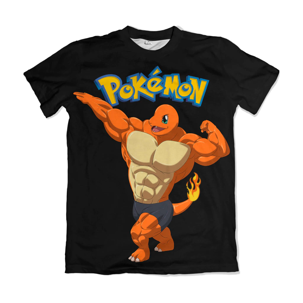 Camiseta Pokémon Charmander Bombado Dry-Fit Premium Unissex