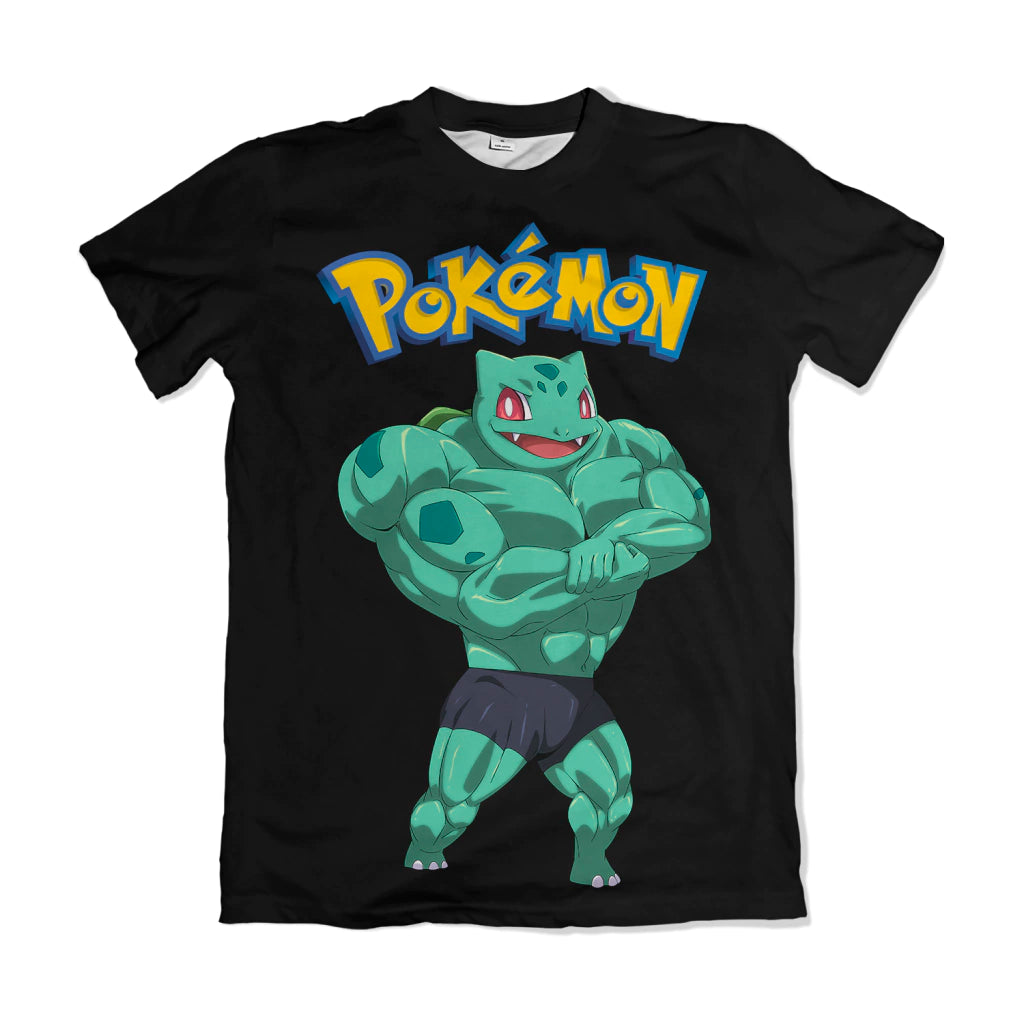Camiseta Pokémon Bulbassaro Bombado Dry-Fit Premium Unissex