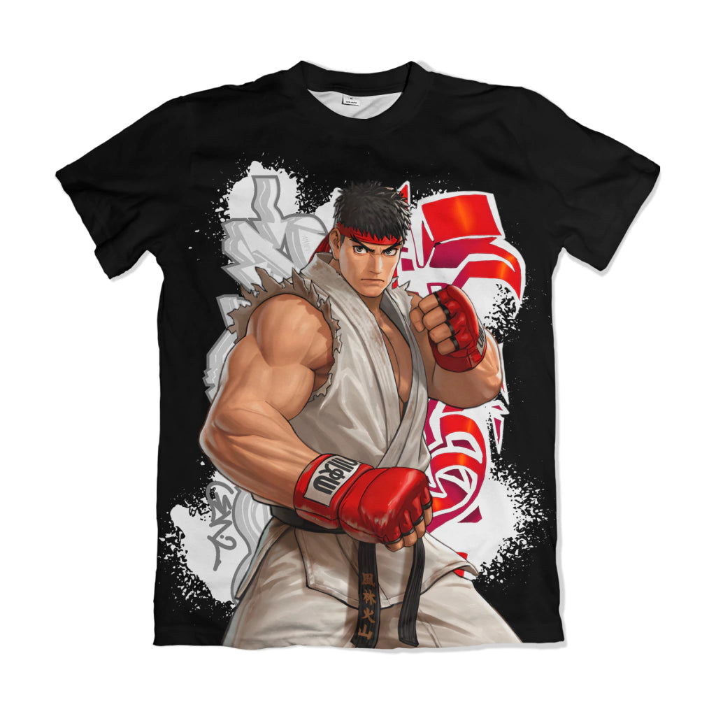 Camiseta Street Fighter Ryu Dry-Fit Premium Unissex