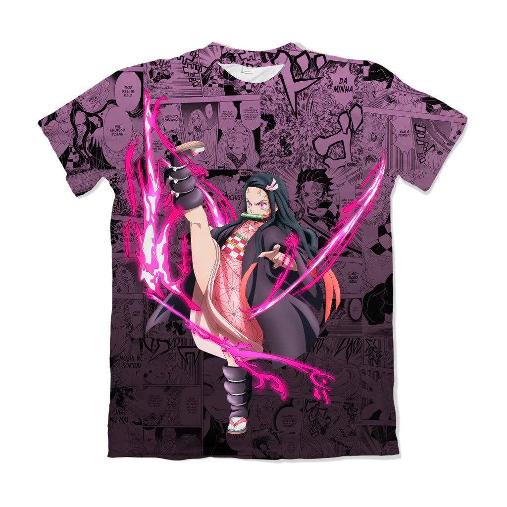 Camiseta Demon Slayer Nezuko 4 Dry-Fit Premium Unissex