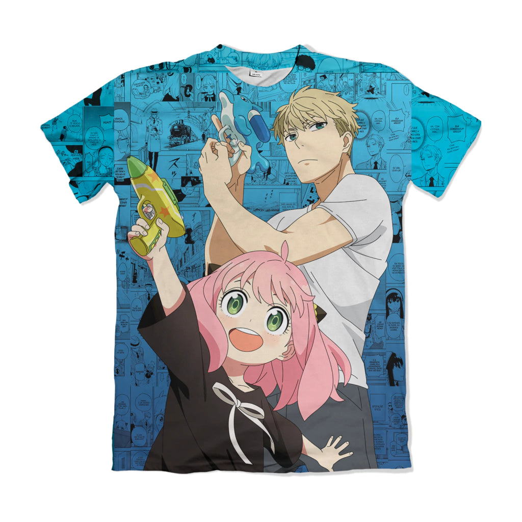 Camiseta Spy x Family Anya e Loid Dry-Fit Premium Unissex