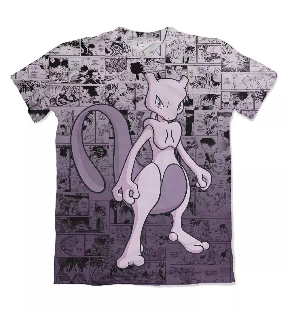 Camiseta Pokémon Mewtwo Dry-Fit Premium Unissex