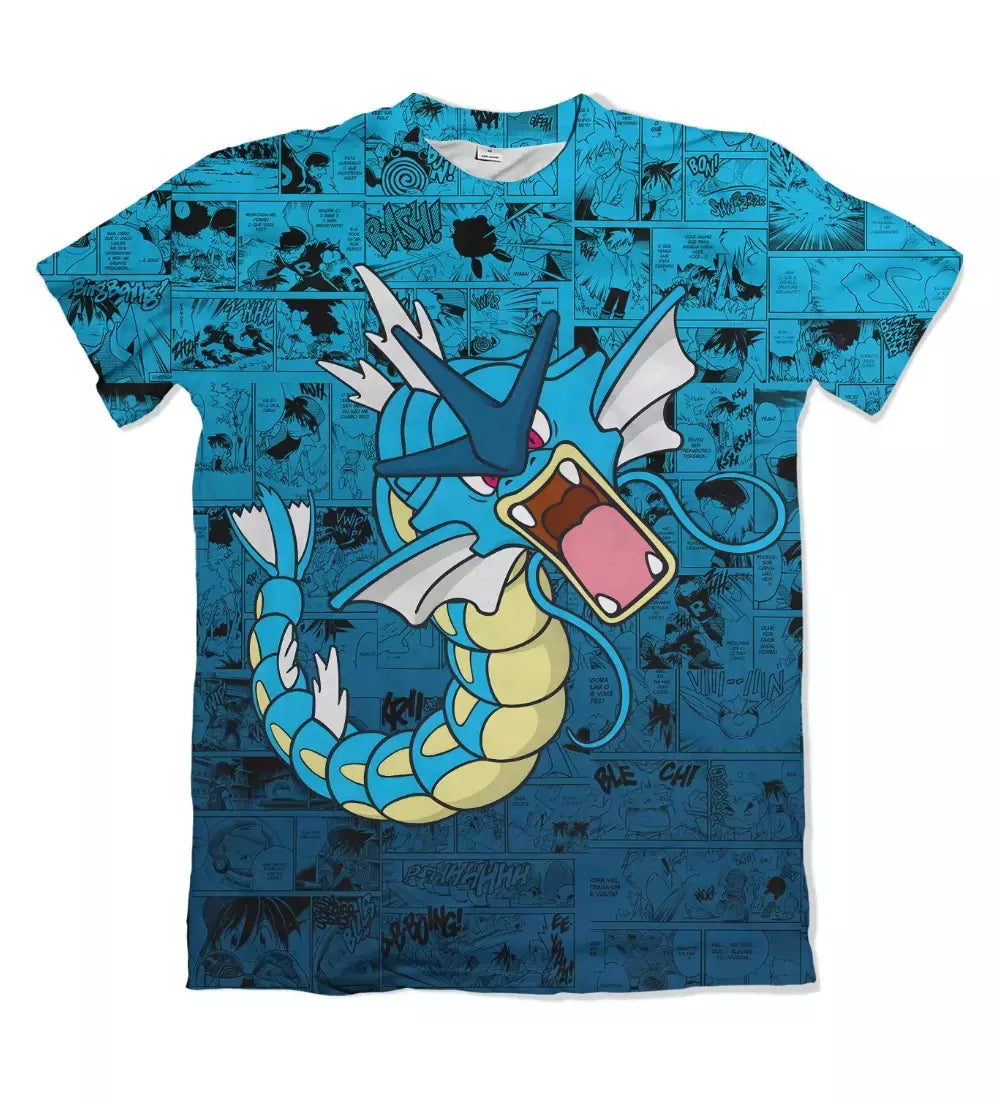 Camiseta Pokémon Gyarados Dry-Fit Premium Unissex