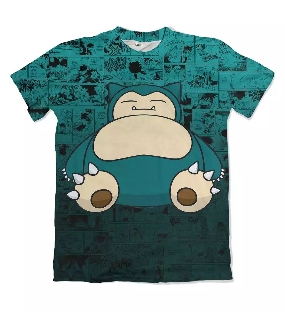 Camiseta Pokémon Snorlax Dry-Fit Premium Unissex
