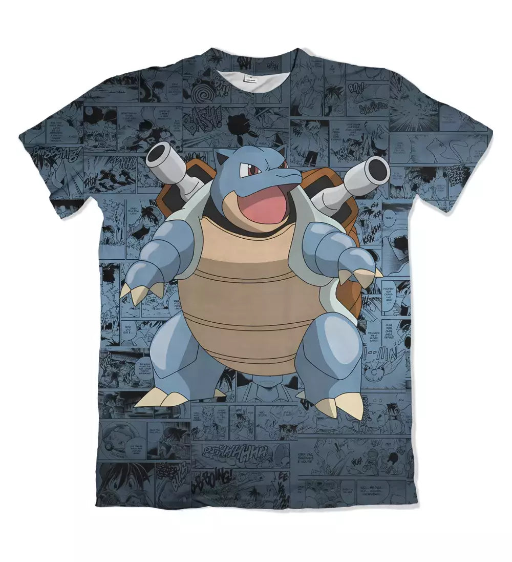Camiseta Pokémon Blastoise Dry-Fit Premium Unissex