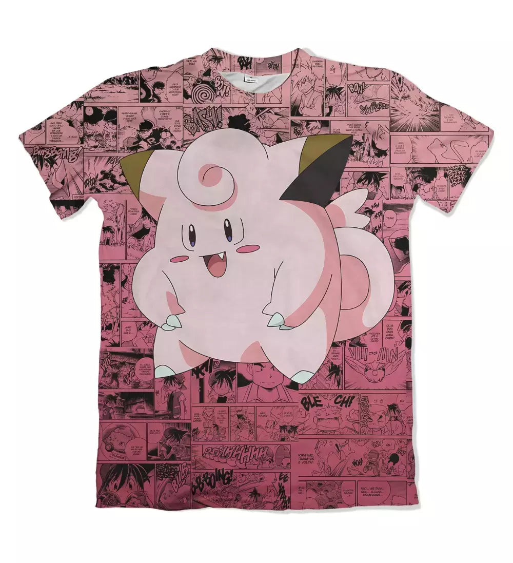 Camiseta Pokémon Clefairy Dry-Fit Premium Unissex