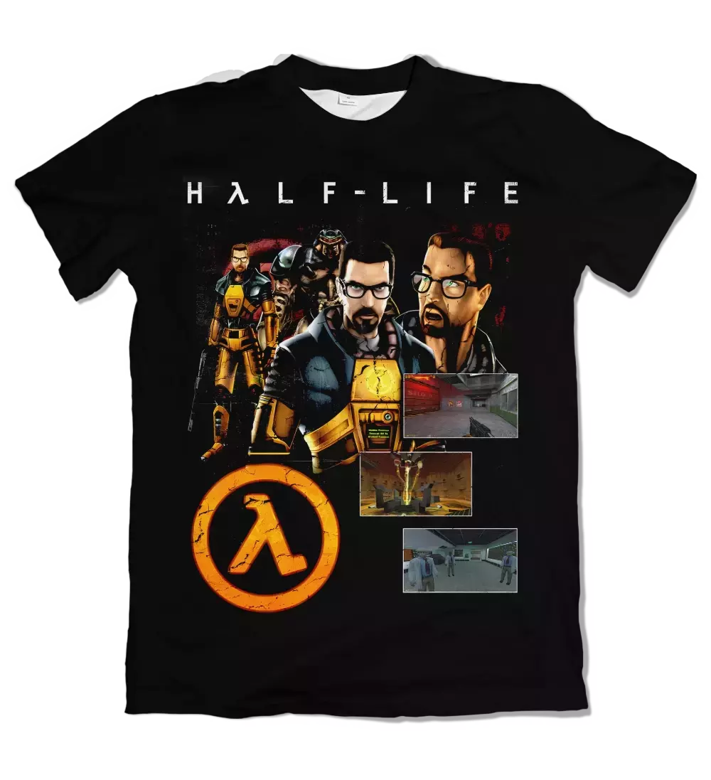 Camiseta Retrô Half-Life Dry-Fit Premium Unissex