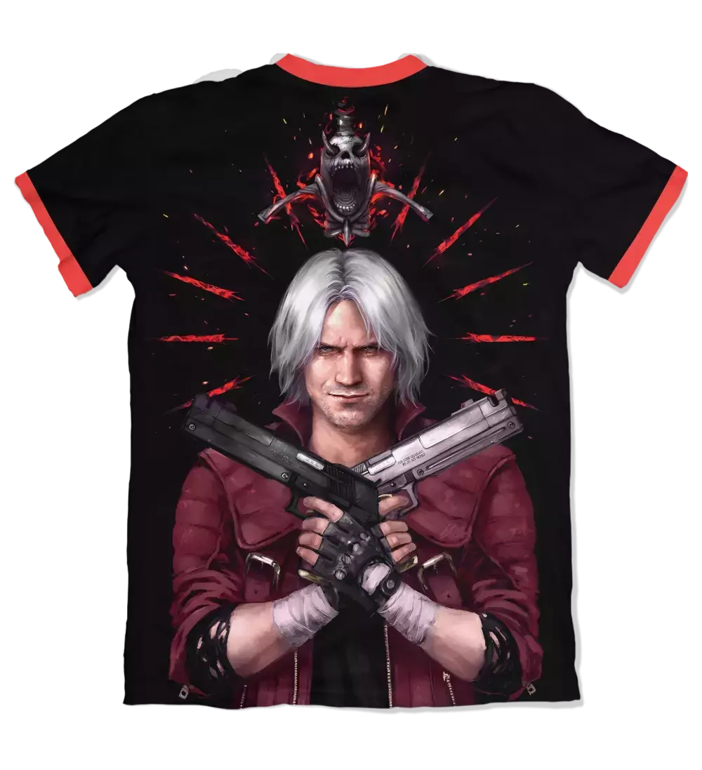 Camiseta Devil May Cry Dante Full Costas Dry-Fit Premium Unissex