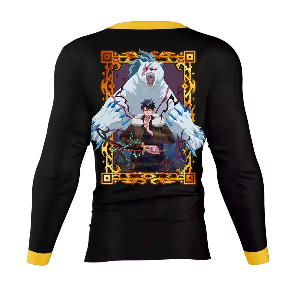 Camiseta Solo Leveling Sung Dourado Dry-Fit Premium Unissex