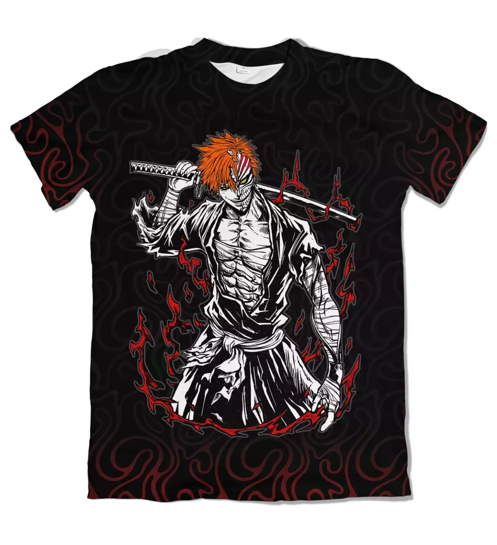 Camiseta Bleach Ichigo Vasto Lorde Vermelha