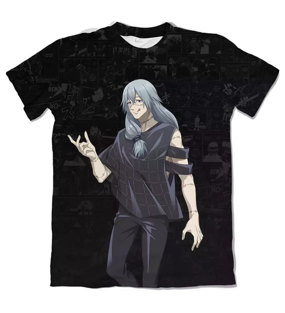Camiseta Jujutsu Kaisen Mangá- Mahito Dry-Fit Premium Unissex