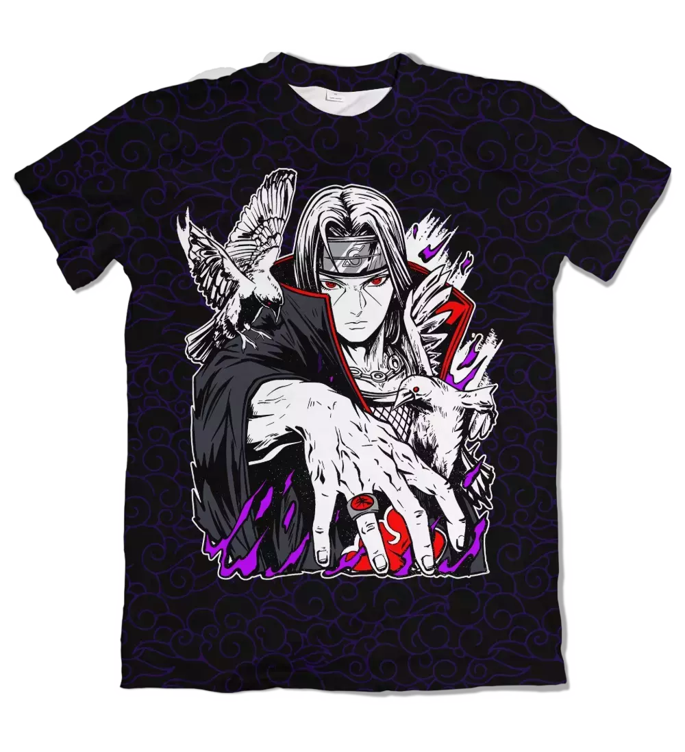 Camiseta Naruto INK Crows Dry-Fit Premium Unissex