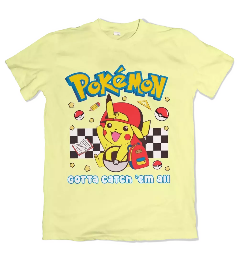 Camiseta Pokémon Gotta Catch Em All Pikachu Dry-Fit Premium Unissex