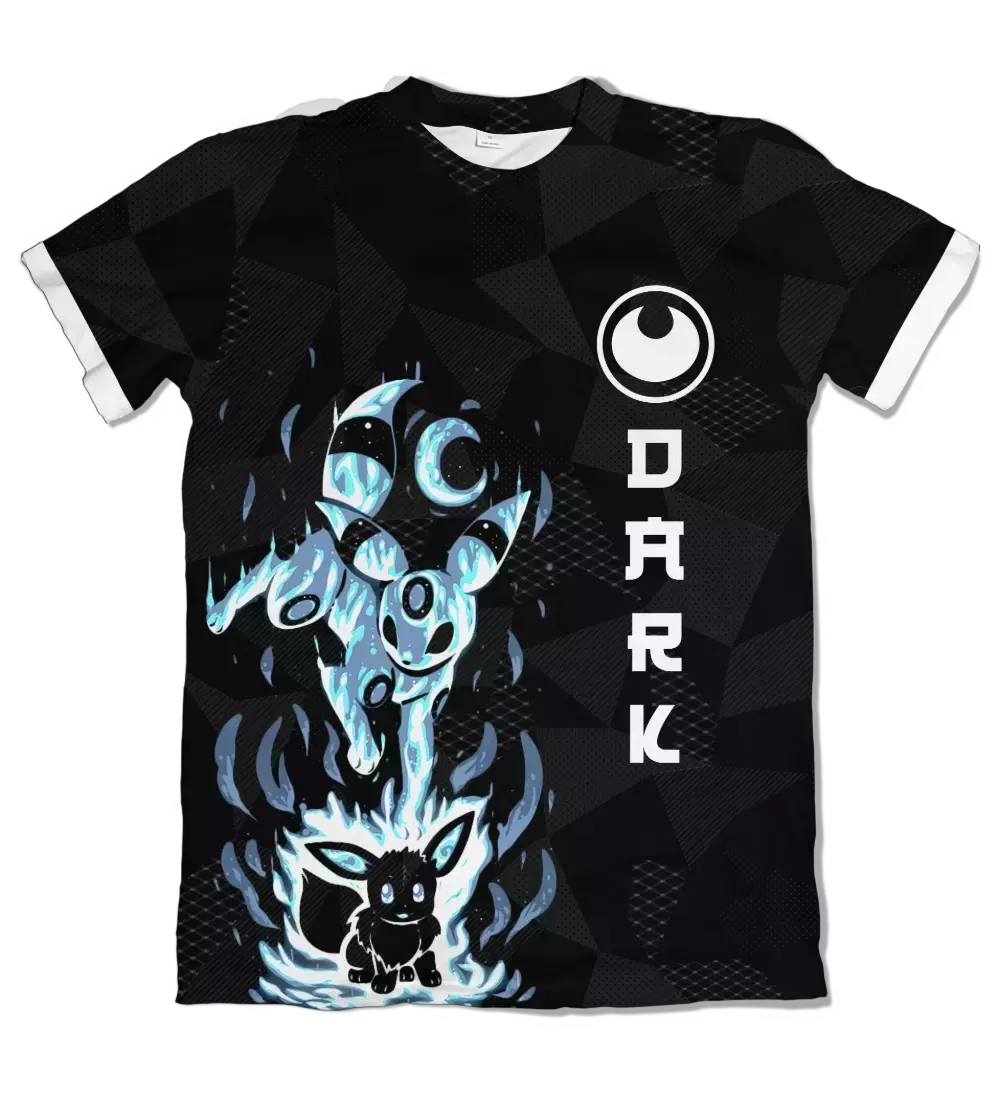 Camiseta Pokémon Uniforme Eeveelution DARK Dry-Fit Premium Unissex