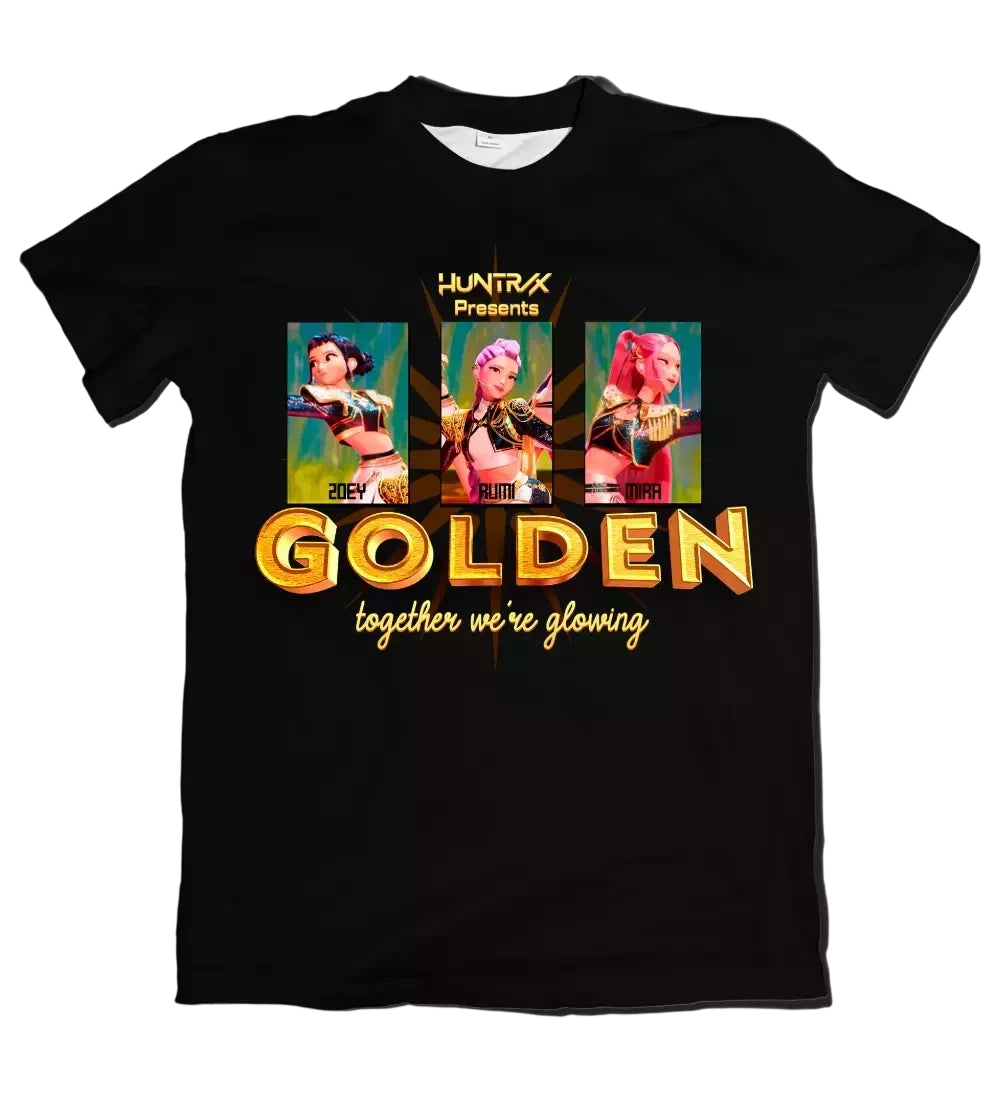 Camiseta K-Pop Demon Hunters Golden Dry-Fit Premium Unissex