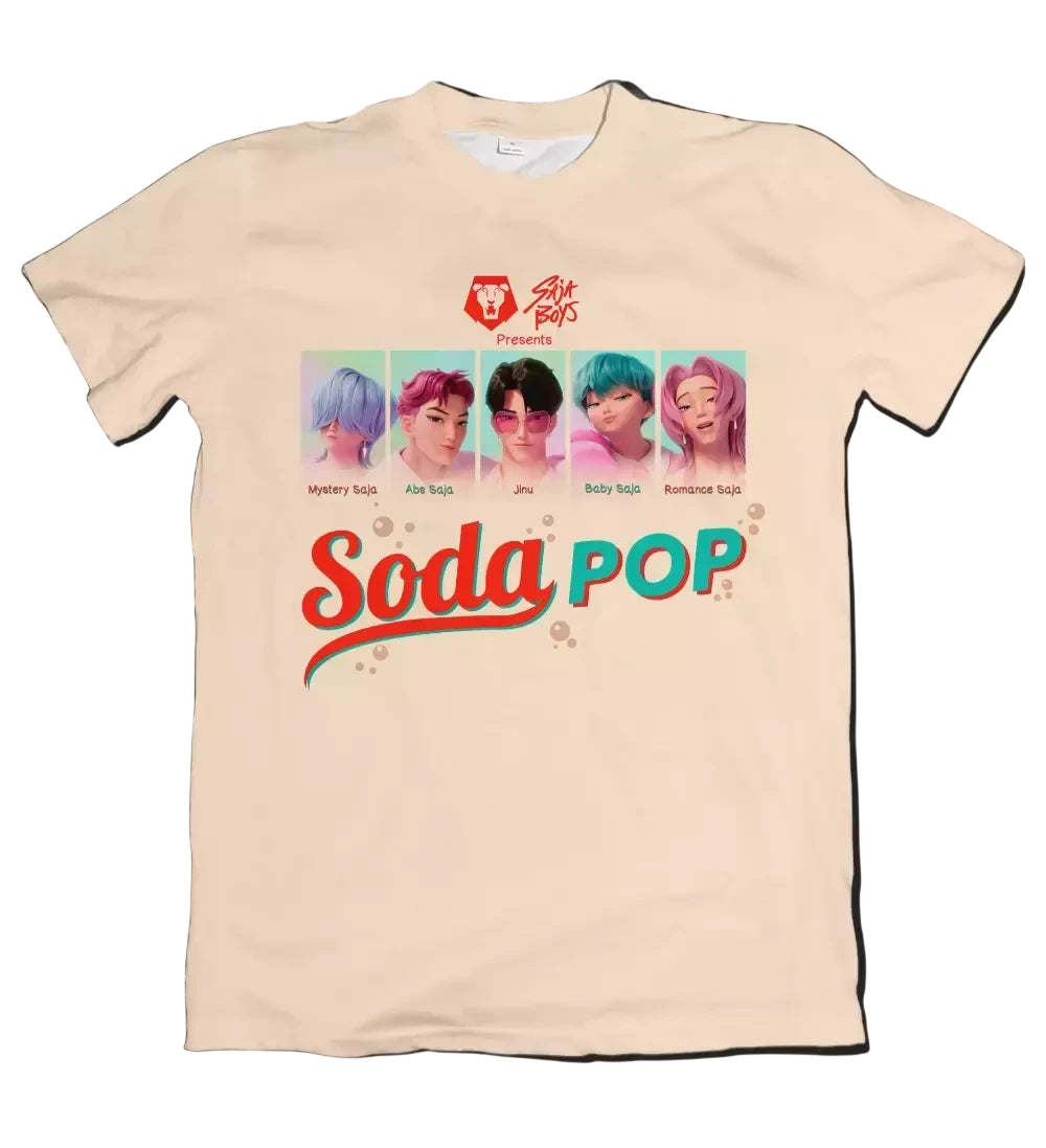 Camiseta K-Pop Demon Hunters Saja Boys Soda Pop Dry-Fit Premium Unissex
