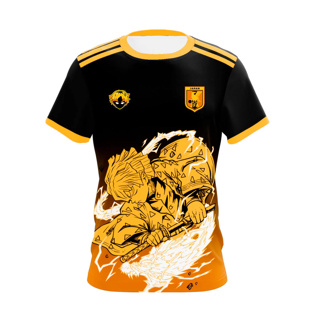 Camiseta Uniformes Uniforme Japão Zenitsu Especial Dry-Fit Premium Unissex