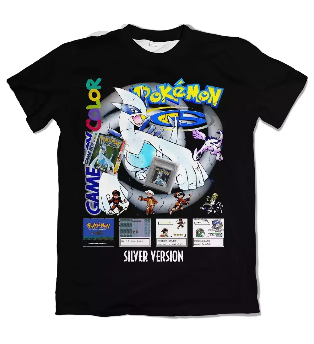 Camiseta Pokémon SILVER Dry-Fit Premium Unissex