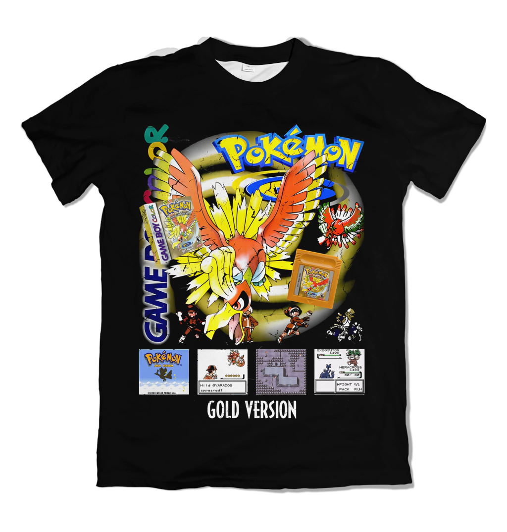 Camiseta Pokémon GOLD Dry-Fit Premium Unissex