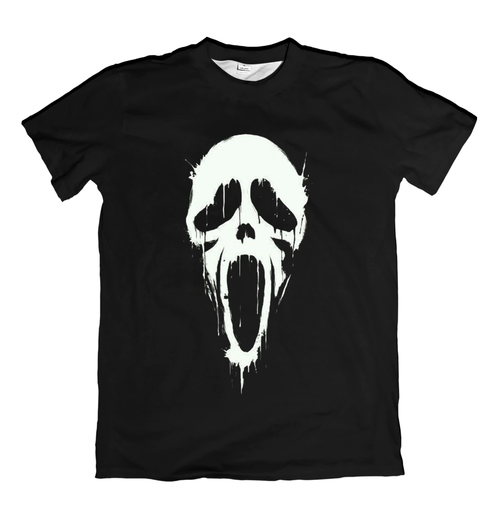 Camiseta Icons of Horror Ghostface Frente Dry-Fit Premium Unissex