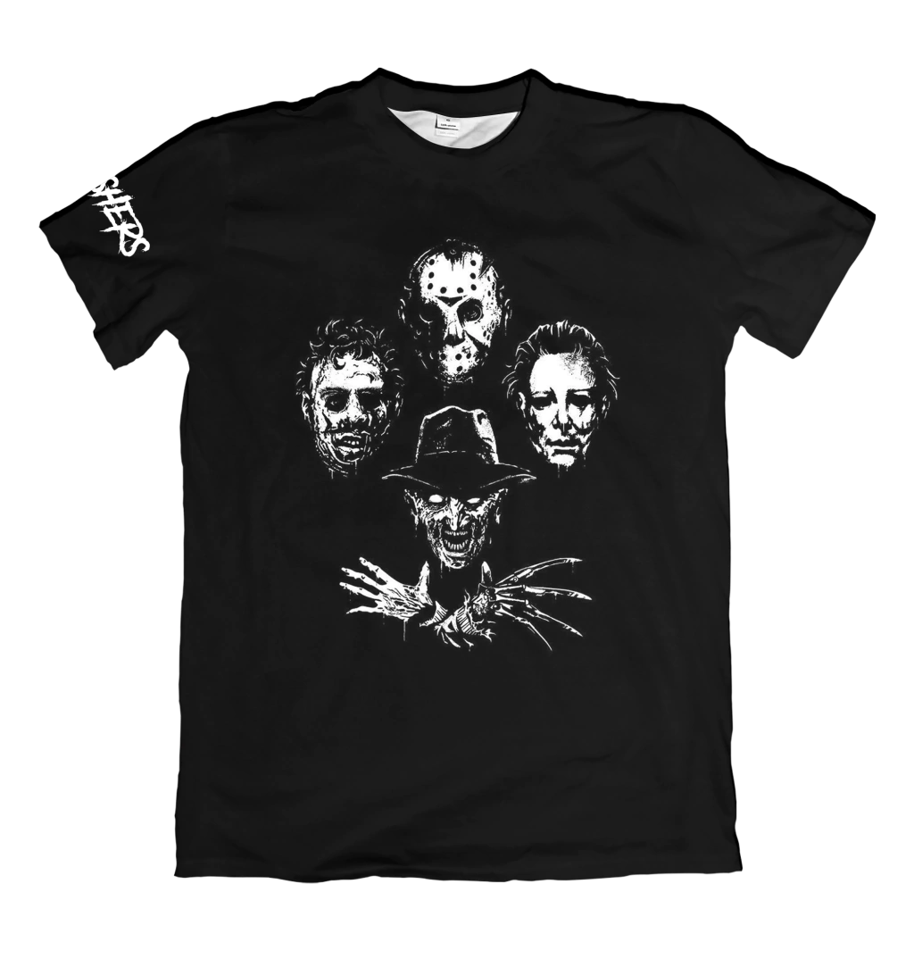 Camiseta Icons of Horror Slashers Dry-Fit Premium Unissex