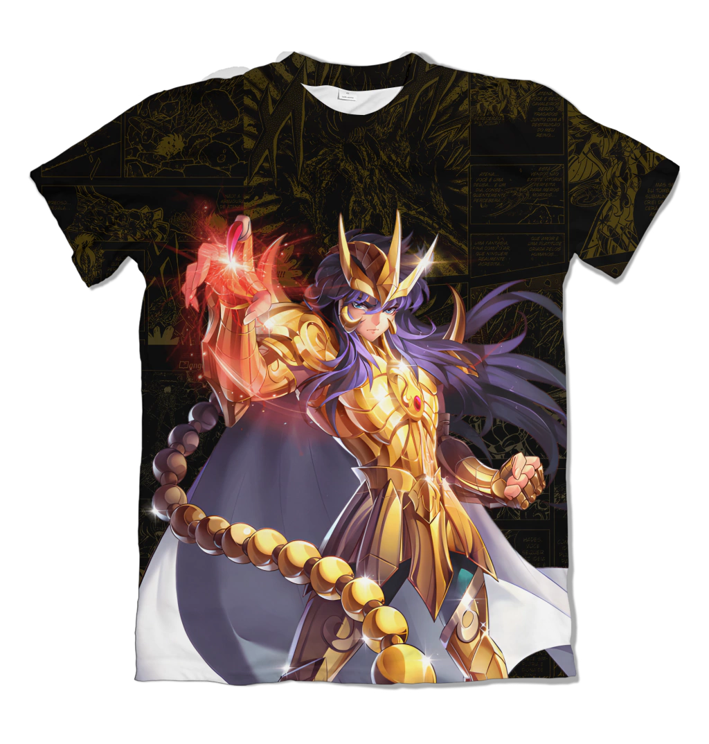 Camiseta Cavaleiros do Zodíaco Milo Dry-Fit Premium Unissex