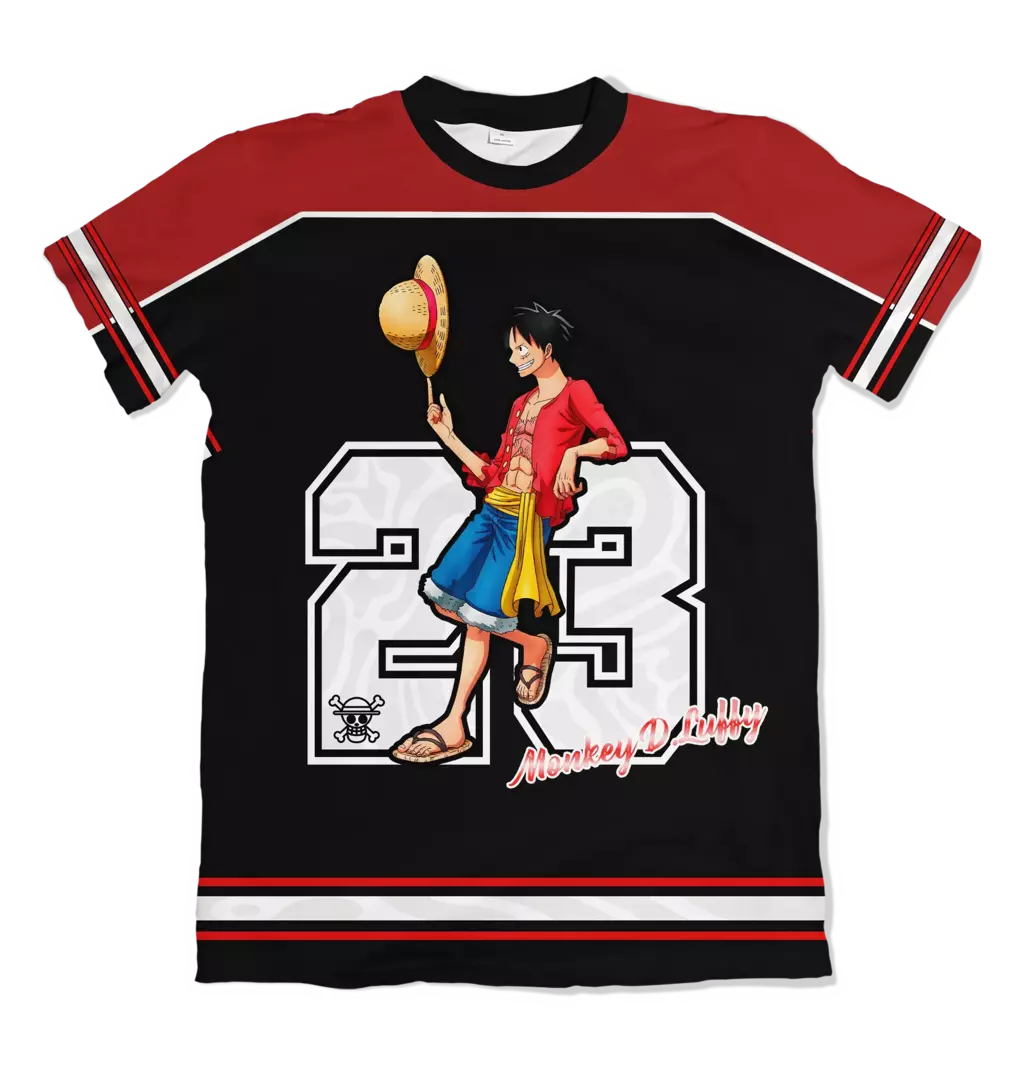 Camiseta One Piece RetroMesh Pirata 3 Dry-Fit Premium Unissex