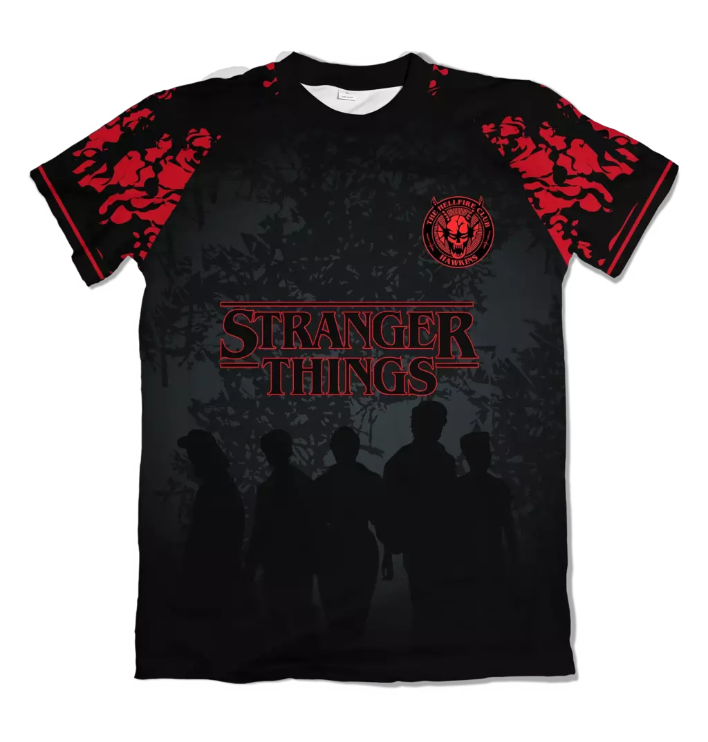 Camiseta Stranger Things RetroMesh Stranger Things Dry-Fit Premium Unissex