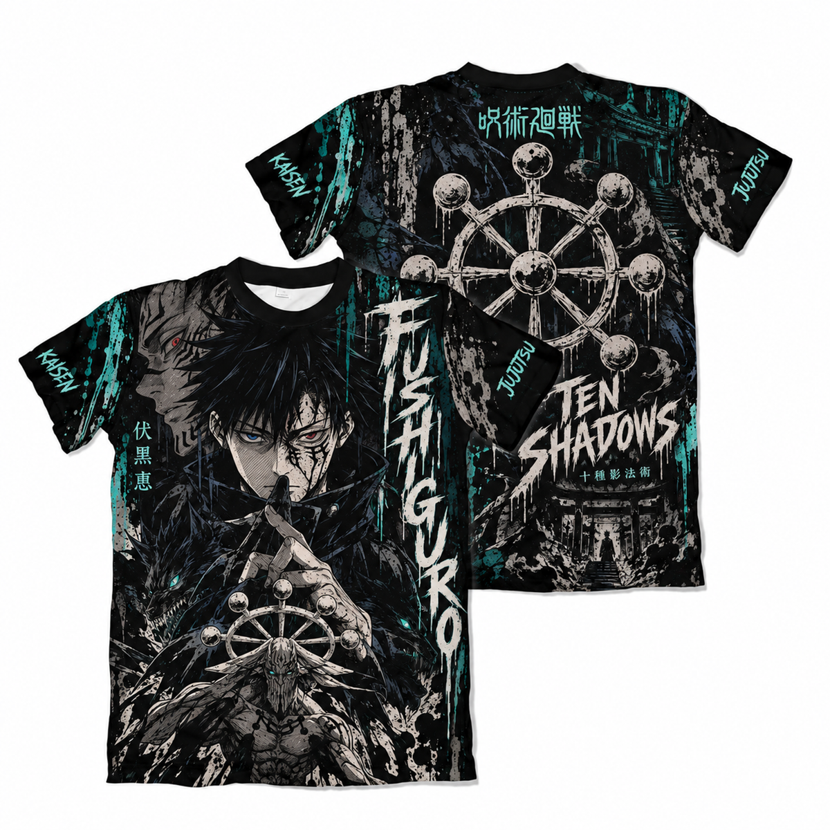 Camiseta Jujutsu Kaisen Megumi Jogo do Abate Dry-Fit Premium Unissex