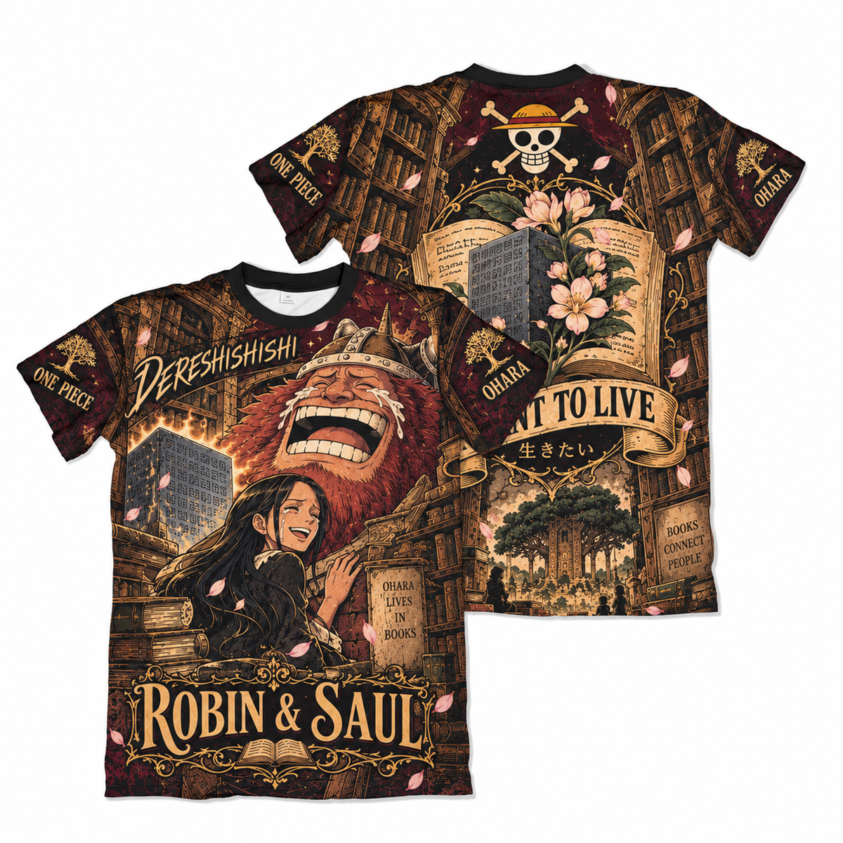 Camiseta One Piece Robin e Saul Elbaf Dry-Fit Premium Unissex