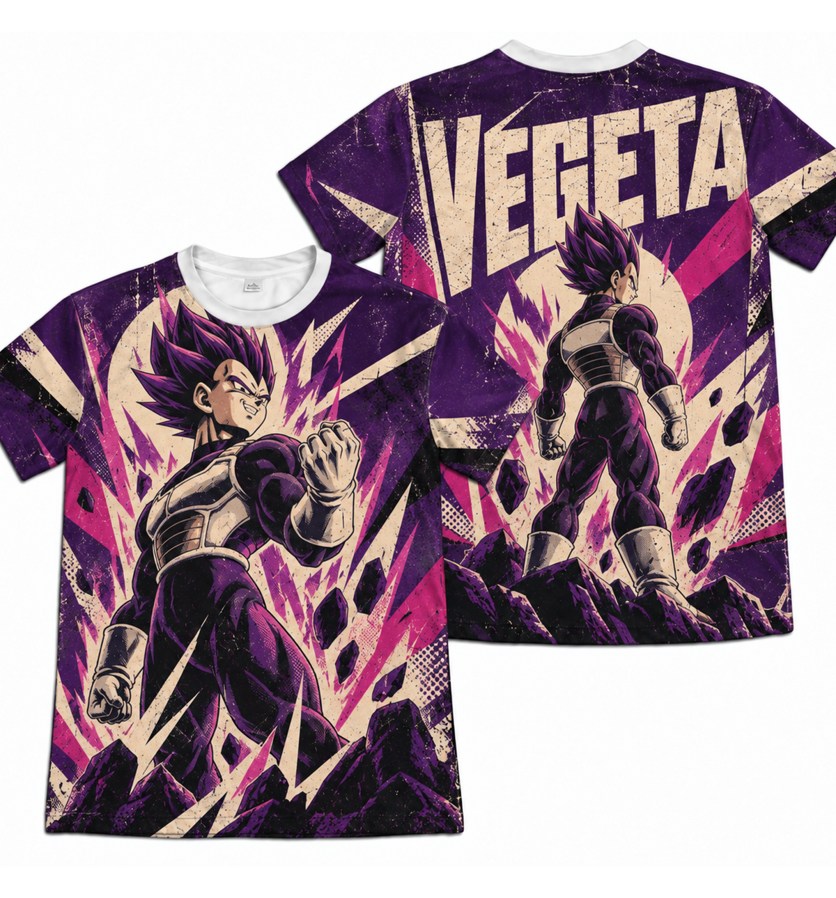 Camiseta Dragon Ball Vegeta Ultra Ego Construtivista Era Beerus Dry-Fit Premium Unissex