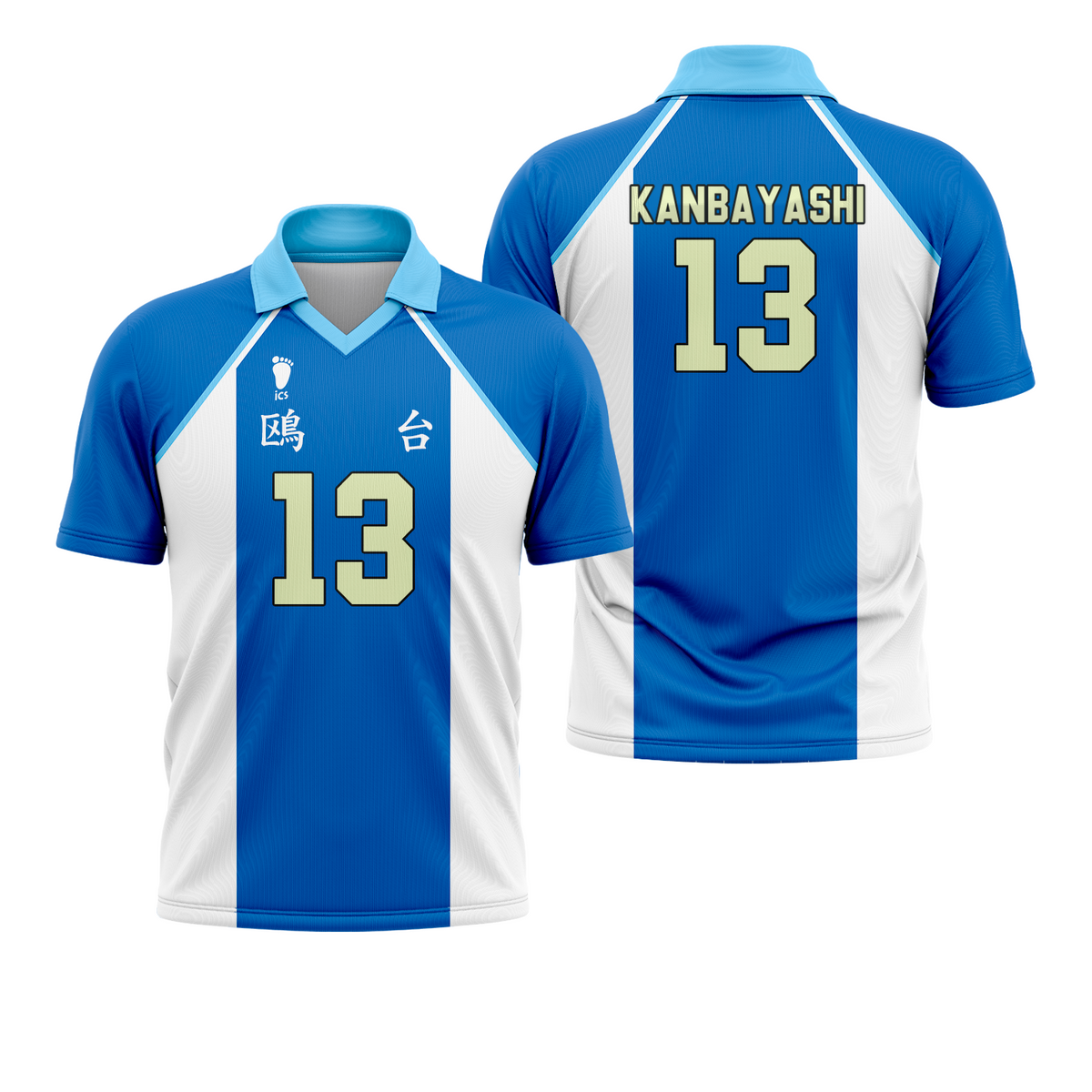 Camiseta Haikyuu Uniforme Kamomedai Mod 2 Dry-Fit Premium Unissex