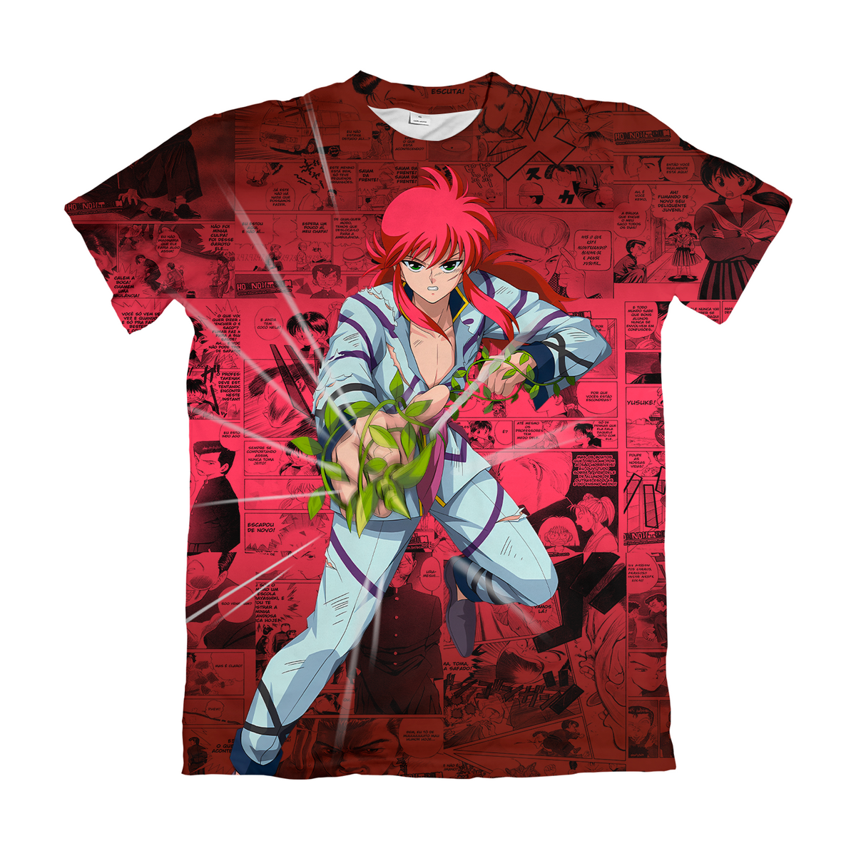 Camiseta Yu Yu Hakusho Kurama Dry-Fit Premium Unissex
