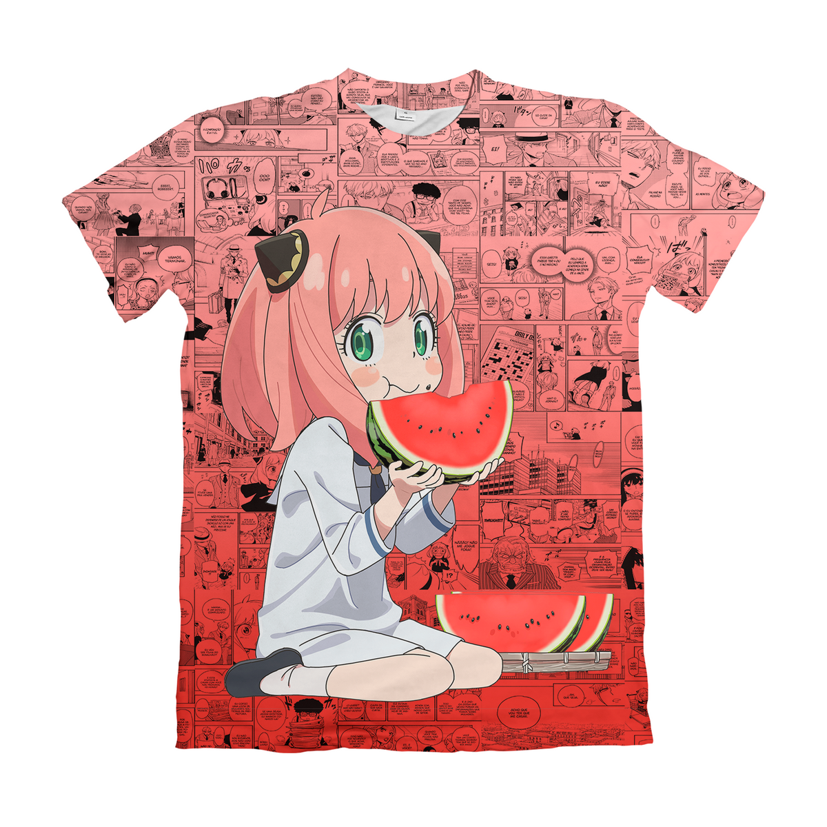 Camiseta Spy x Family Anya Melancia Dry-Fit Premium Unissex