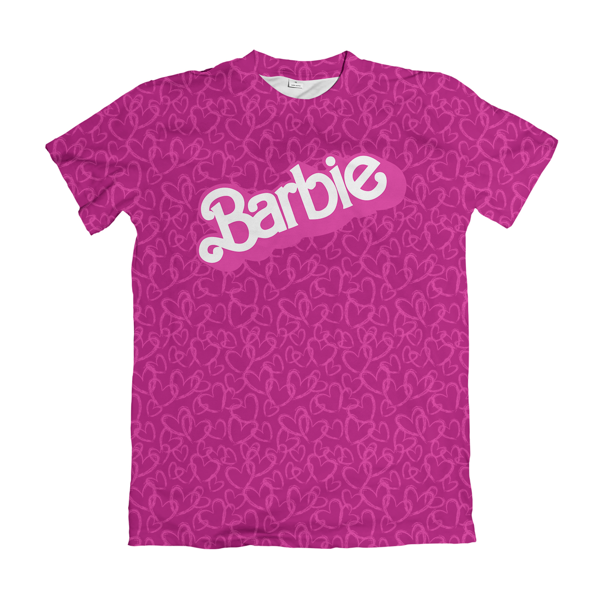 Camiseta Barbie Logo Rosa Dry-Fit Premium Unissex