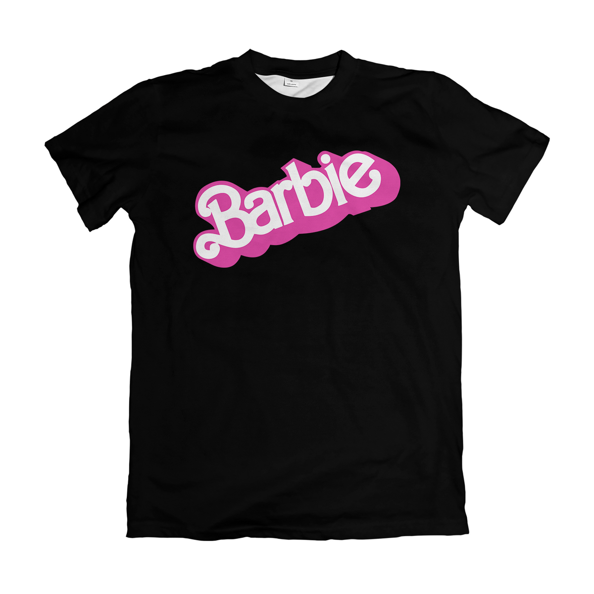 Camiseta Barbie Preta e Branca e Rosa Dry-Fit Premium Unissex