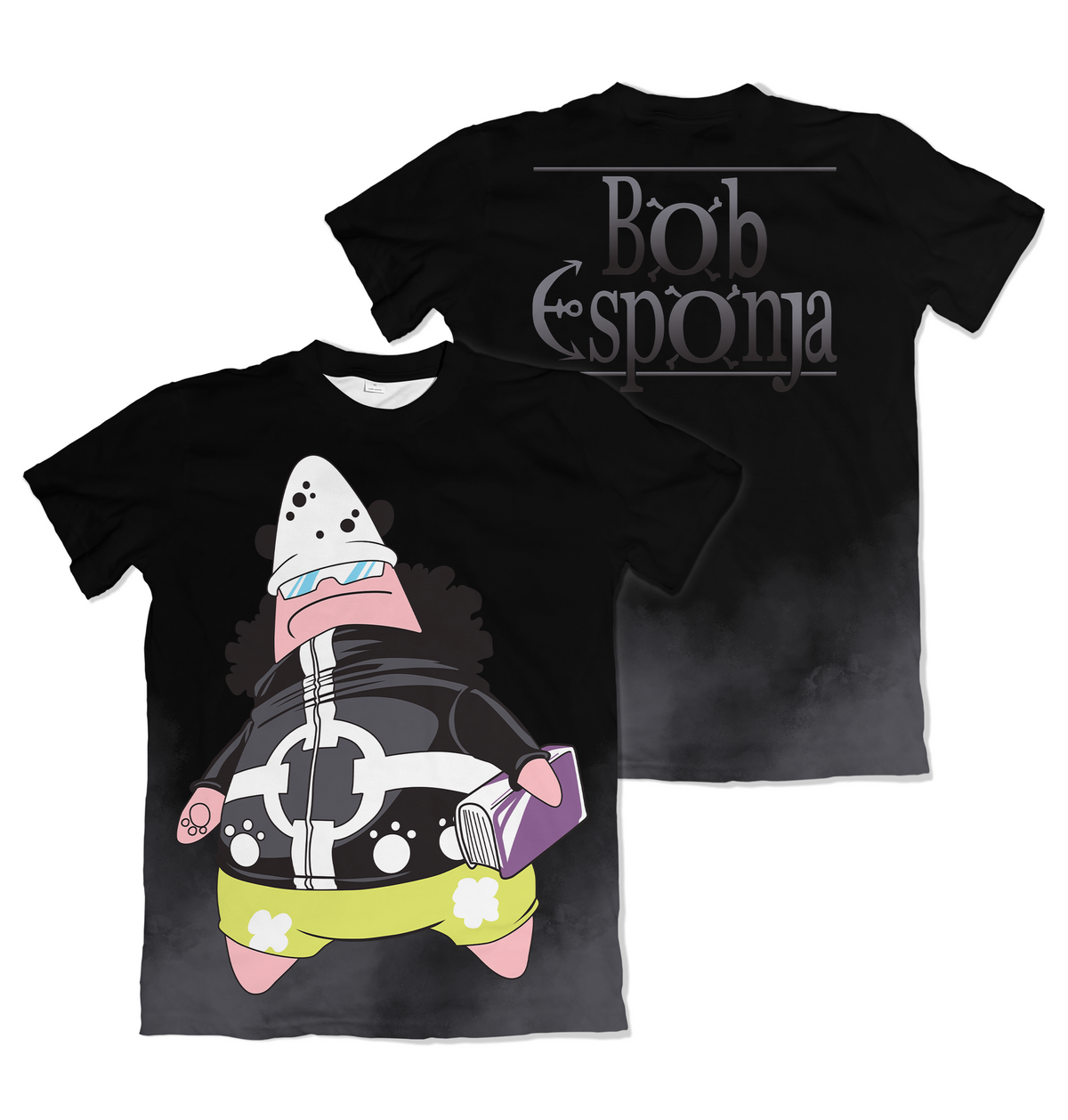 Camiseta One Piece x Bob Esponja Patrick Bartholomew Kuma Dry-Fit Premium Unissex