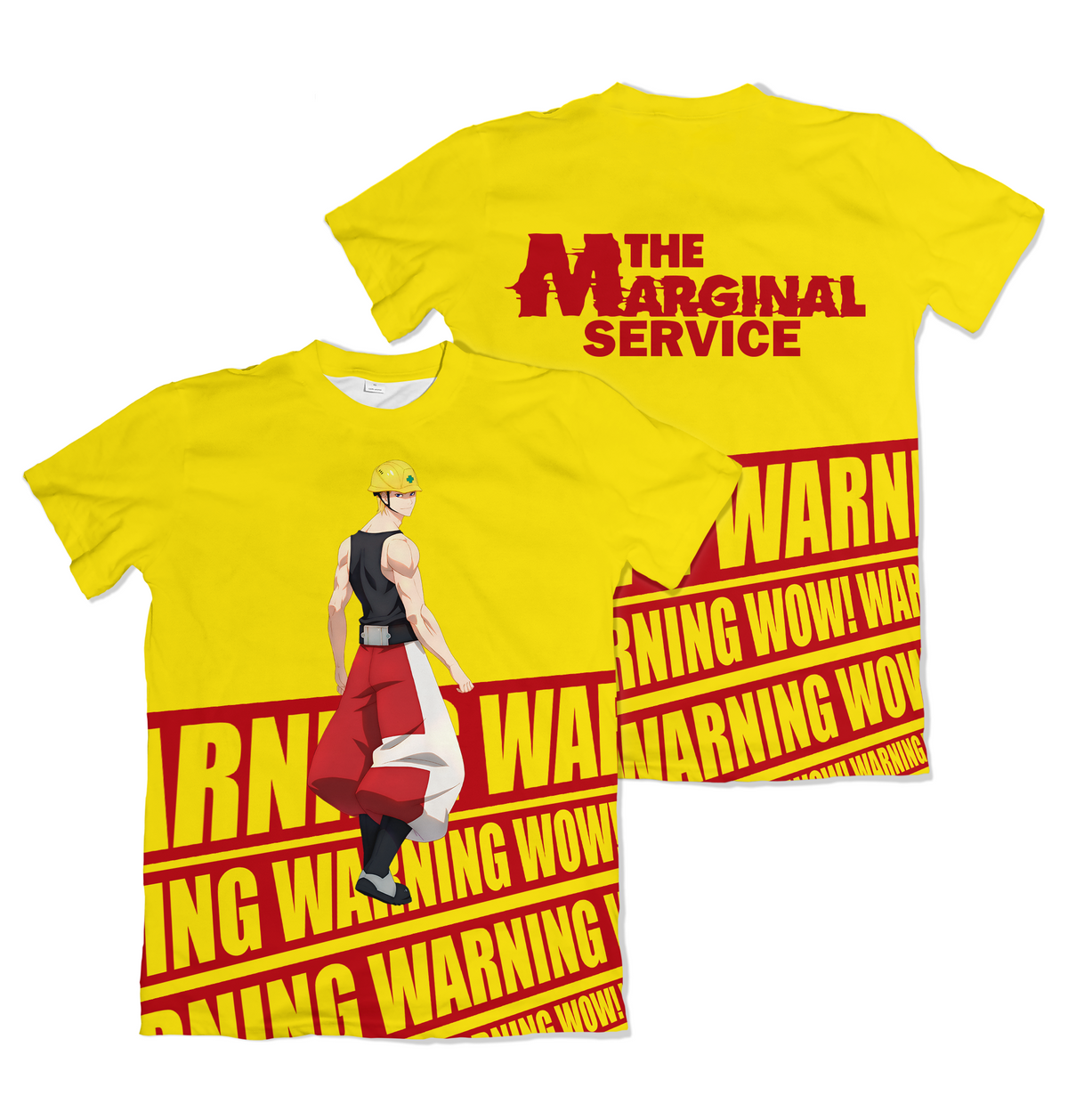 Camiseta The Marginal Service Warning Vermelho Dry-Fit Premium Unissex